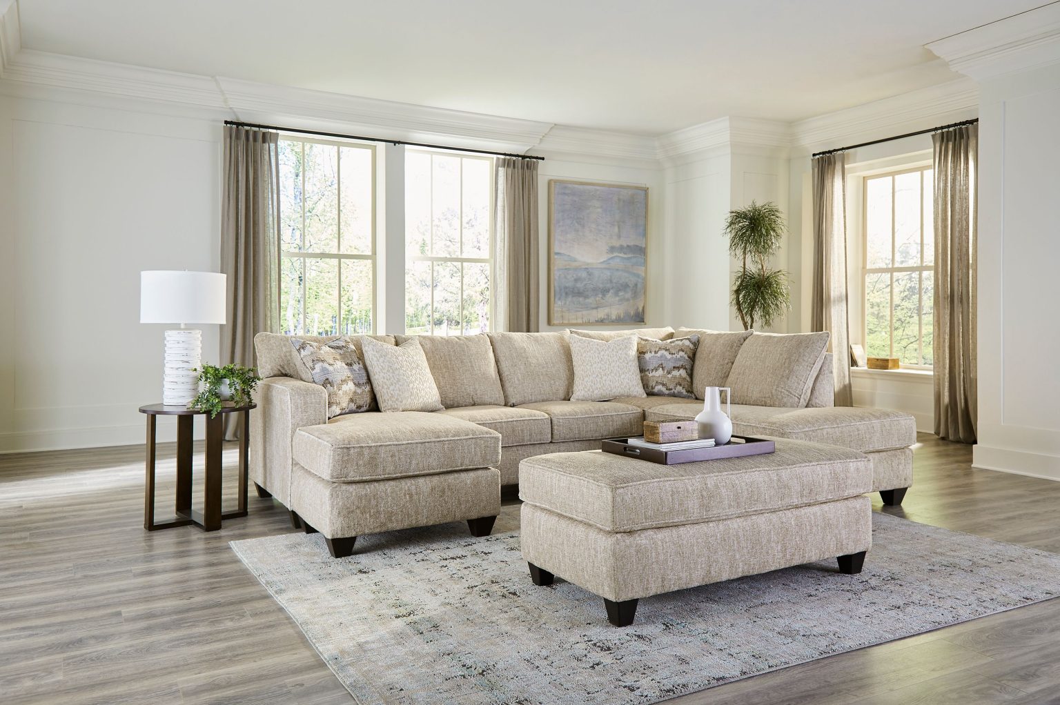 Moose Lake Sand 2pc Sectional