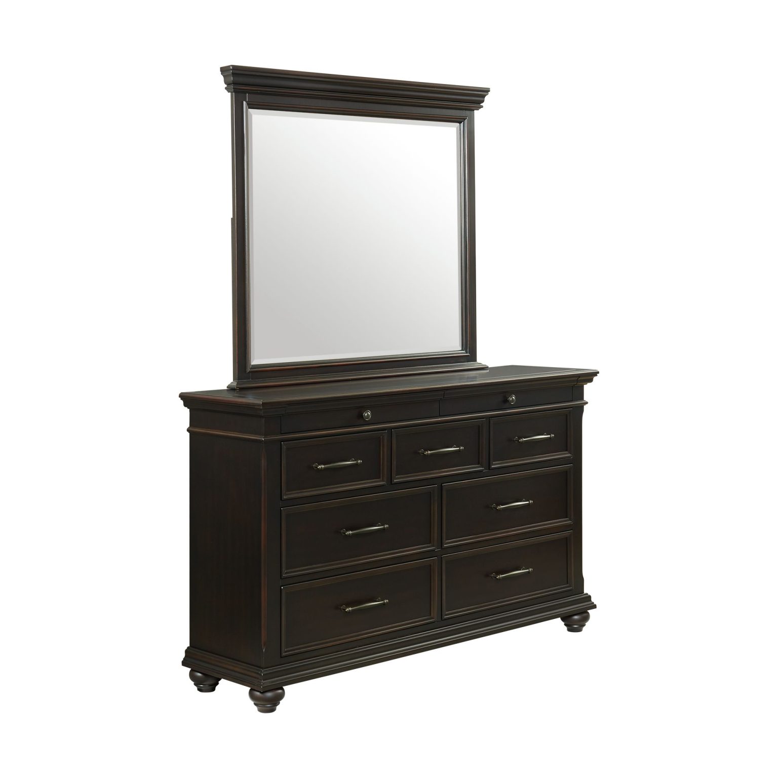 Slater Black Dresser & Mirror
